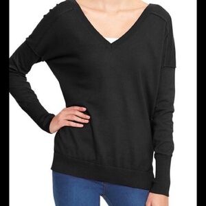 NWT ! Gap Double V Cotton Sweater